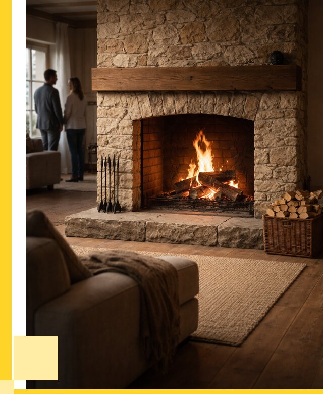 Открытые камины под ключ в Аксае от 152355 р. ЭриданАкс