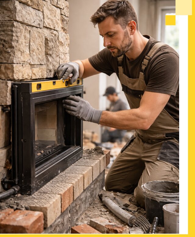 Дровяные камины под ключ в Аксае: монтаж, обустройство