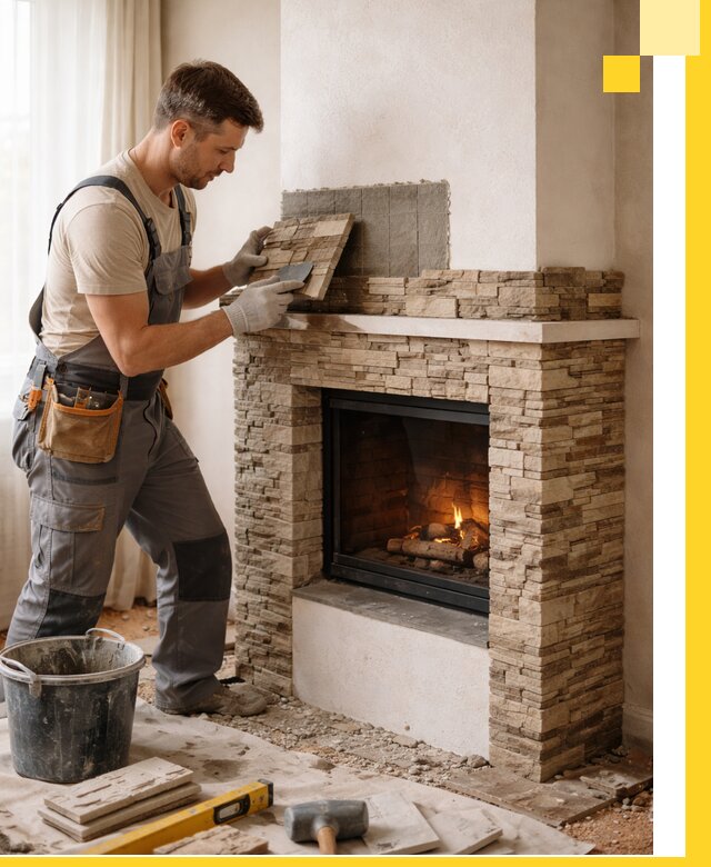 Изготовление и монтаж каминов для дома под ключ в Аксае