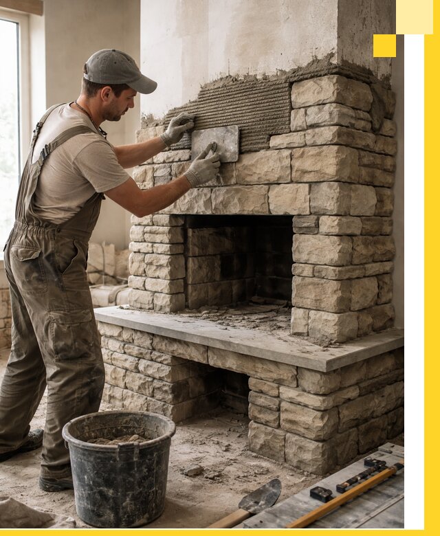 Строительство каминов под ключ в Аксае от проектирования до монтажа