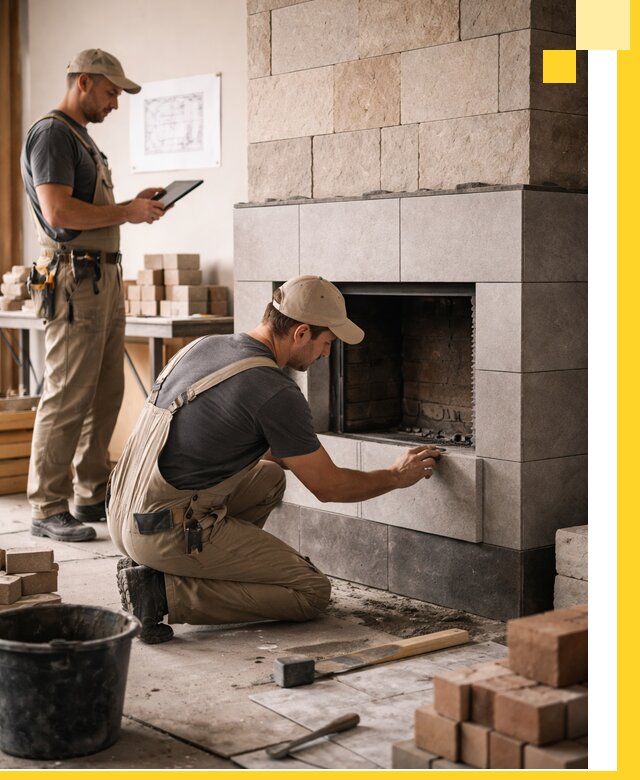 Индивидуальные проекты каминов и каминных систем в Аксае