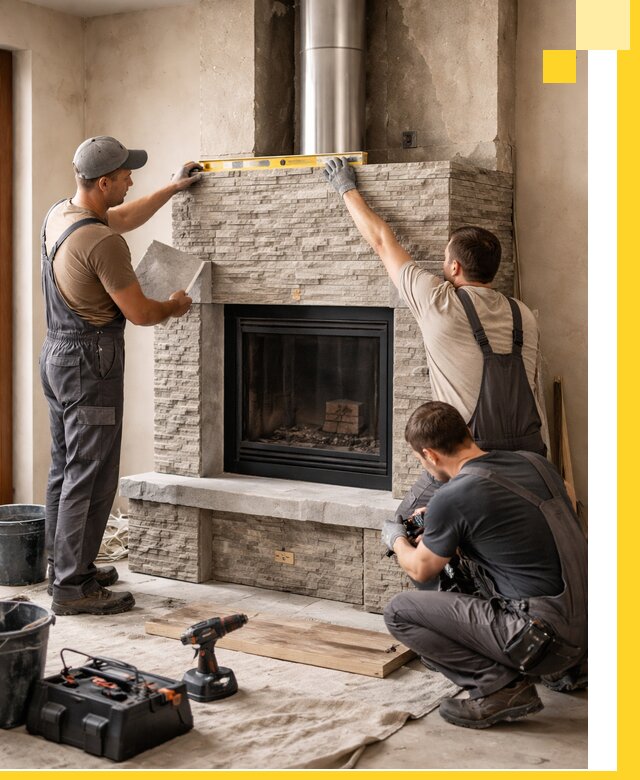 Профессиональный монтаж каминов под ключ в Аксае для дома