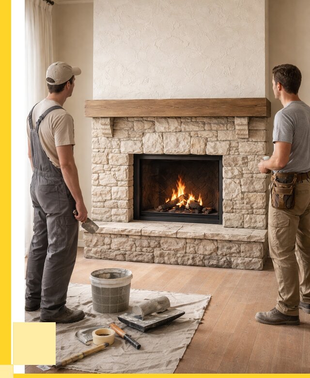 Отделка каминов в Аксае от 6602 р. под ключ | ЭриданАкс