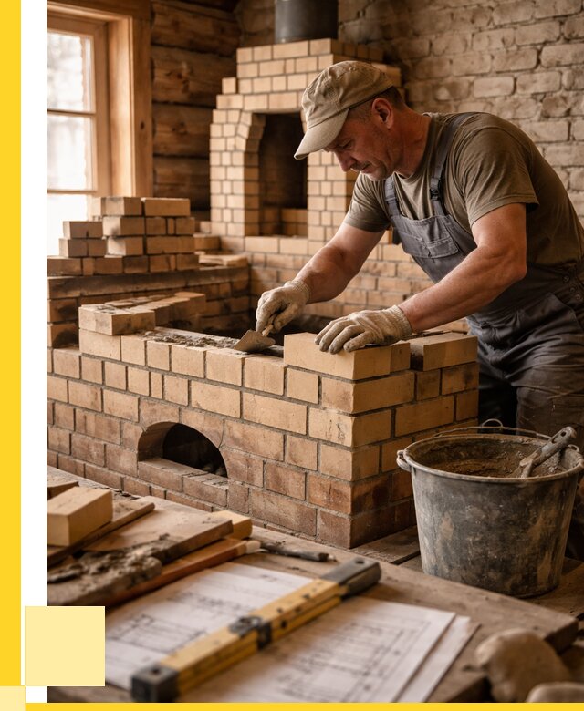 Кладка печей из кирпича в Аксае цены от 30471 р. - ЭриданАкс