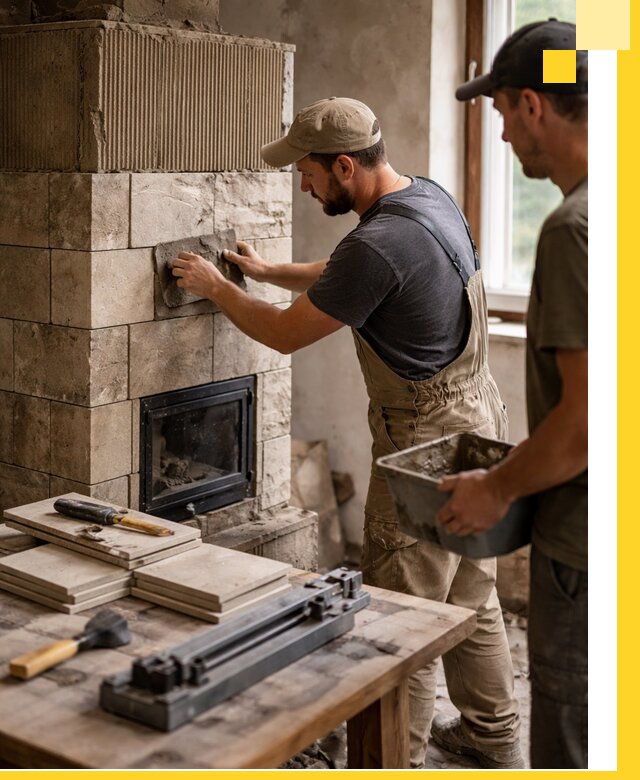 Профессиональная облицовка печей в Аксае: керамика и камень