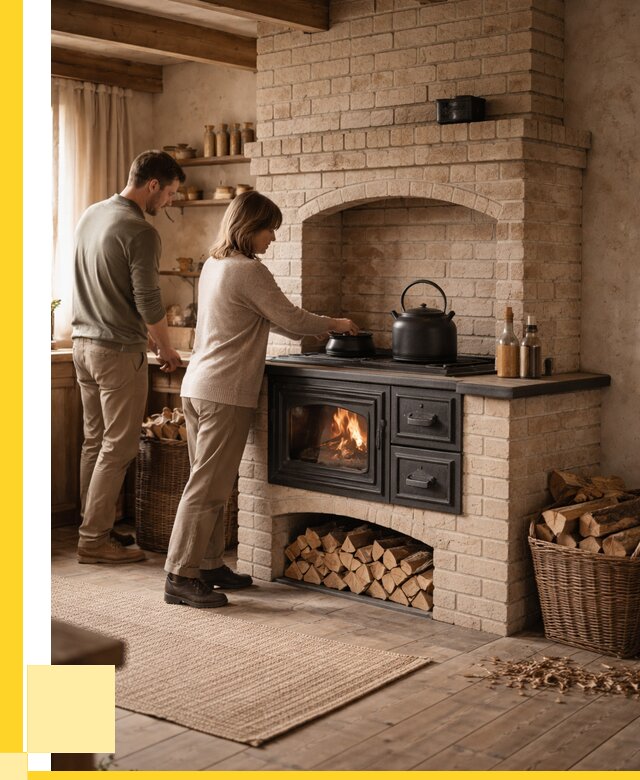 Печи с плитой в Аксае от 45707 р. | ЭриданАкс — кирпичная печь