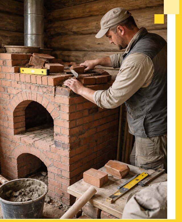 Изготовление и установка русских печей в Аксае под ключ