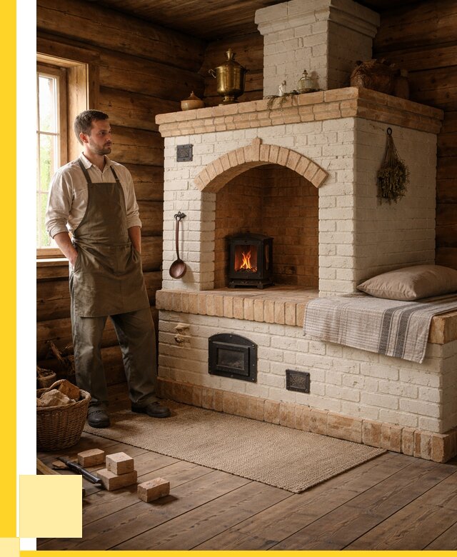 Русские печи с лежанкой под ключ в Аксае от 152355 р. ЭриданАкс