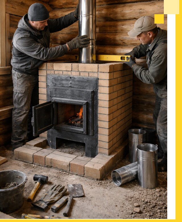 Проектирование, изготовление и установка банных печей в Аксае