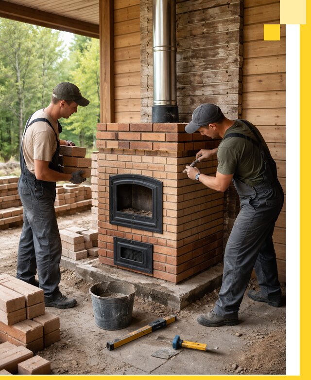 Производство и установка дачных печей под ключ в Аксае