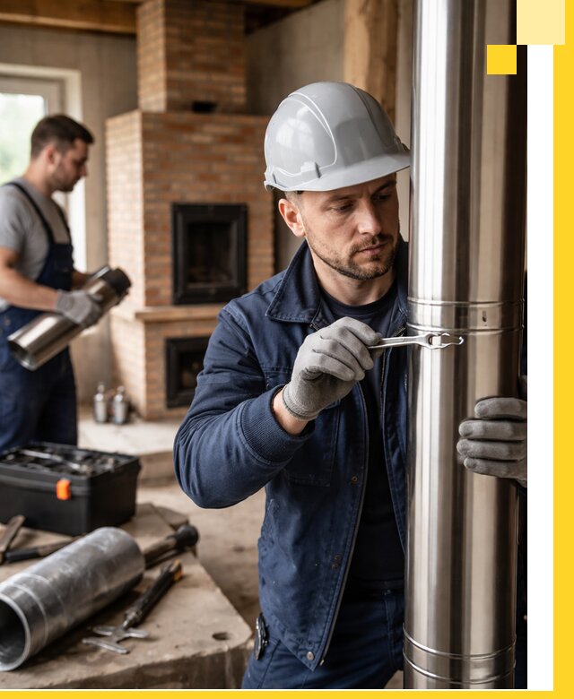 Профессиональный монтаж дымоходов для печей в Аксае