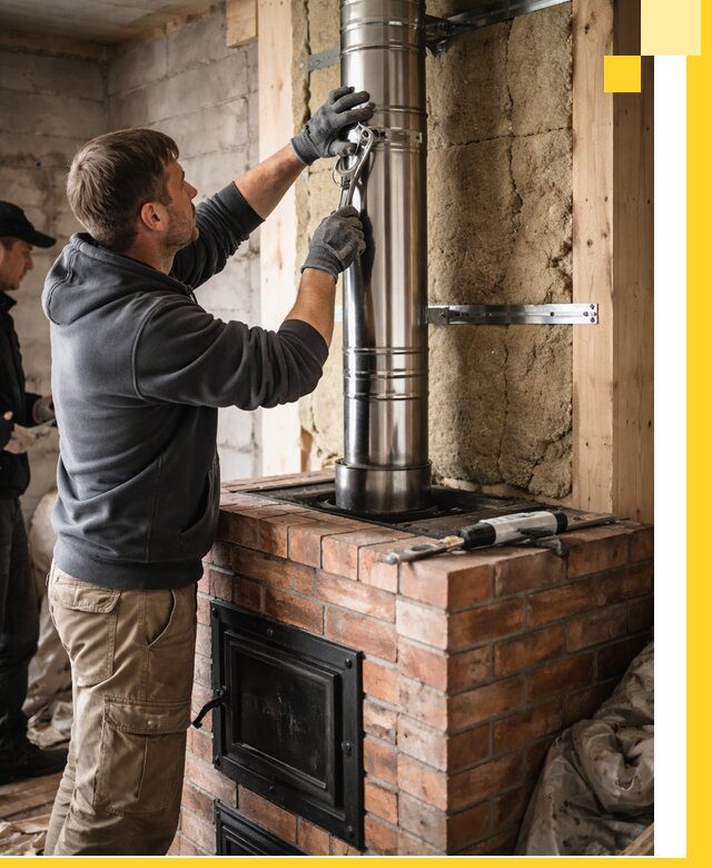 Изготовление и монтаж печей и дымоходов под ключ в Аксае