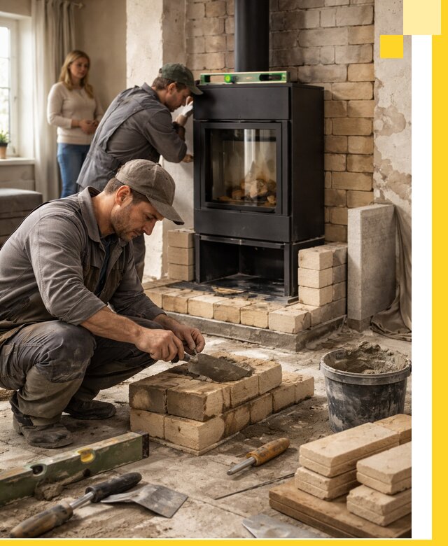 Печи и камины под ключ: проект, установка в Аксае