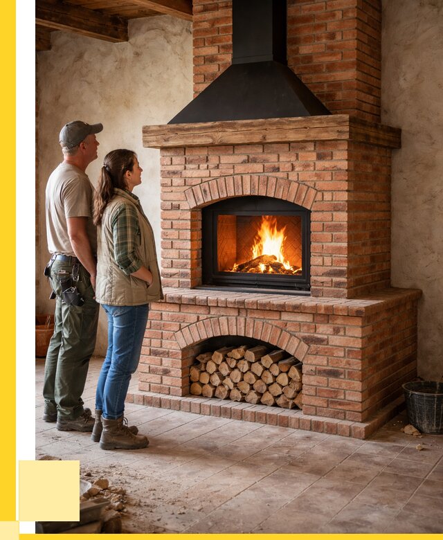 Печи камины из кирпича в Аксае от 121884 р. | ЭриданАкс