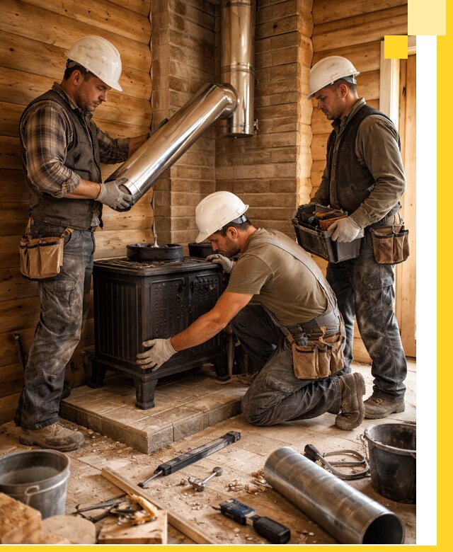 Профессиональный монтаж банных печей и дымоходов в Аксае