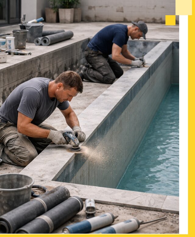 Профессиональный ремонт бассейнов под ключ в Аксае