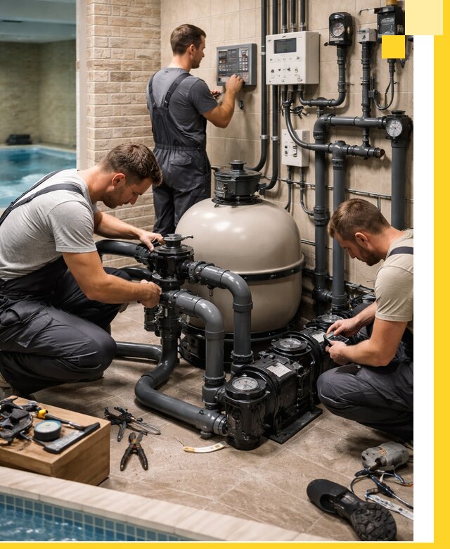 Комплексное оборудование для бассейнов под ключ в Аксае