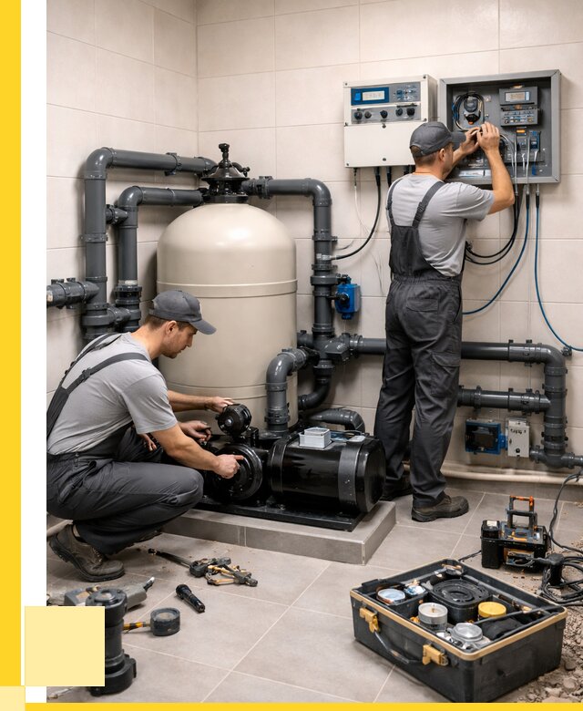 Монтаж оборудования для бассейнов в Аксае от 40628 р. | ЭриданАкс