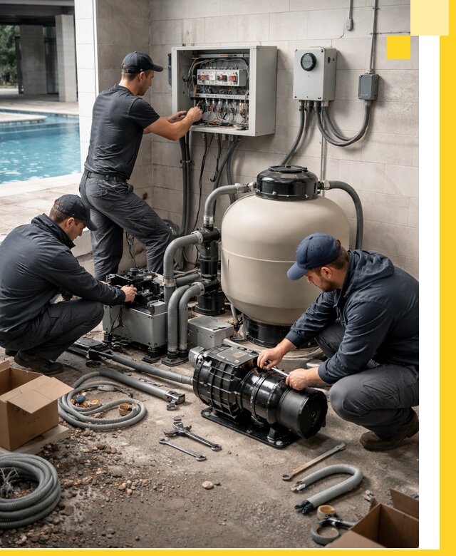 Профессиональный монтаж оборудования для бассейнов в Аксае