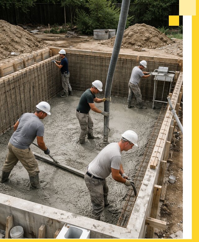 Строительство бетонных бассейнов под ключ в Аксае