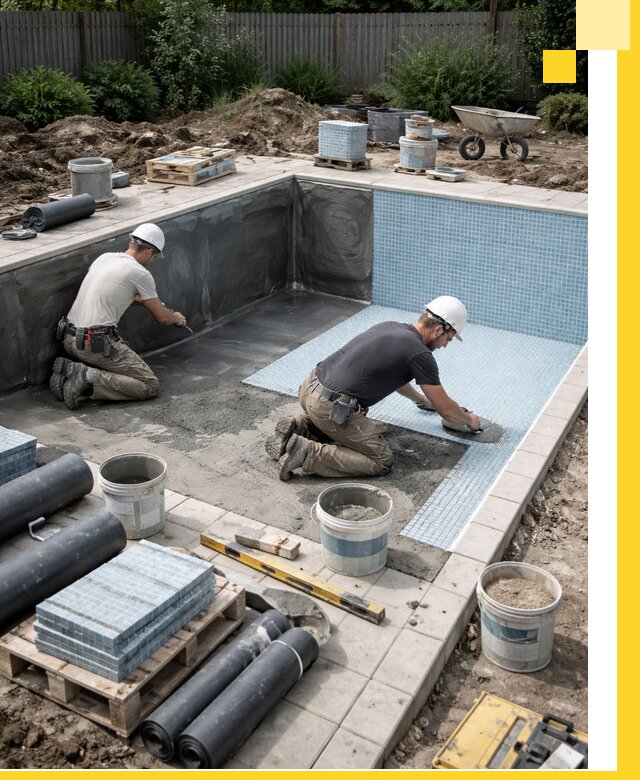 Проектирование и строительство стационарных бассейнов в Аксае