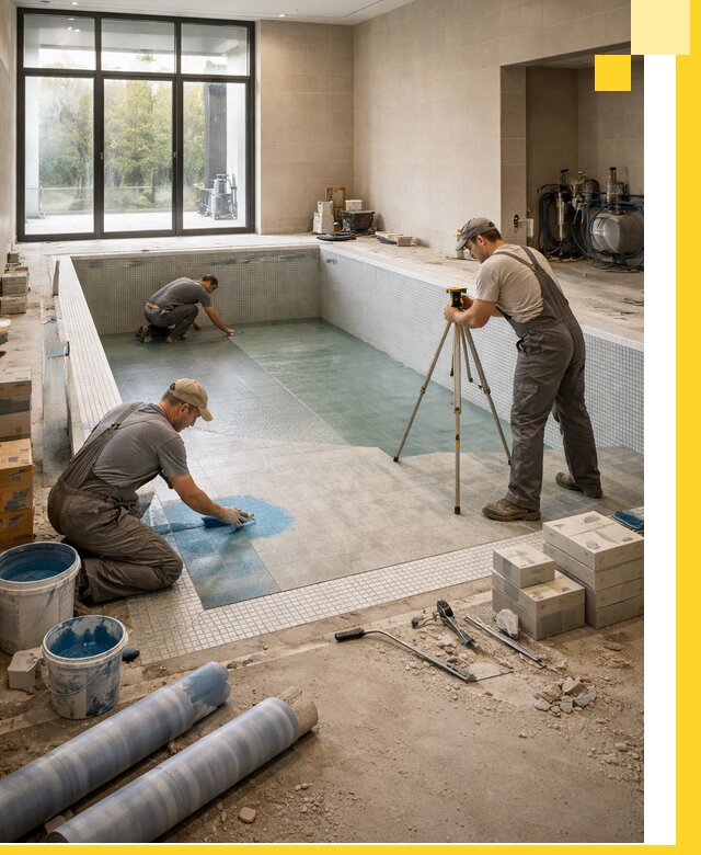 Проект и строительство закрытых бассейнов в Аксае под ключ