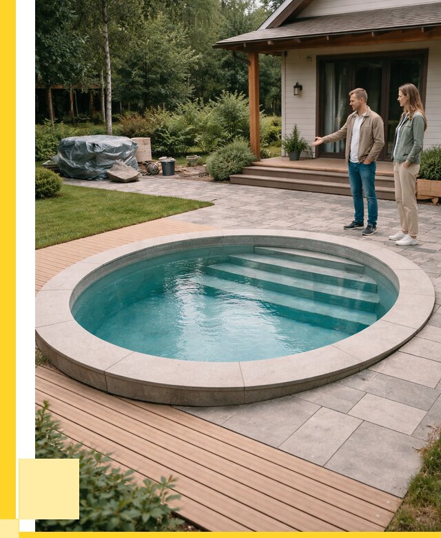 Бассейн на даче под ключ в Аксае от 203140 р., ЭриданАкс