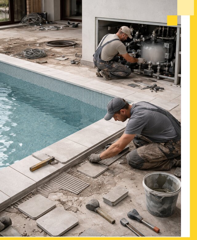 Строительство и монтаж бассейнов в коттедже в Аксае