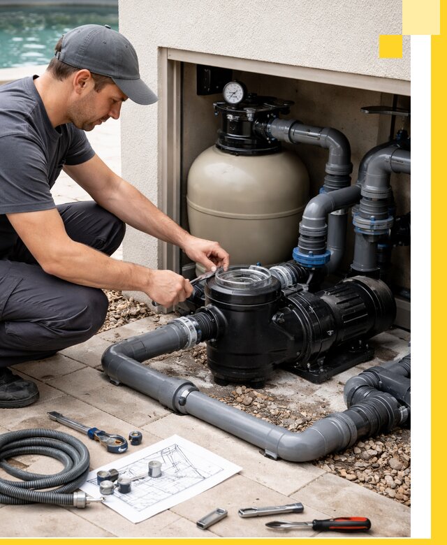 Поставка, монтаж и сервис насосов для бассейнов в Аксае