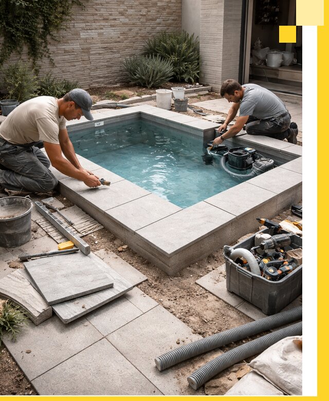 Мини бассейны под ключ в Аксае, дизайн и установка