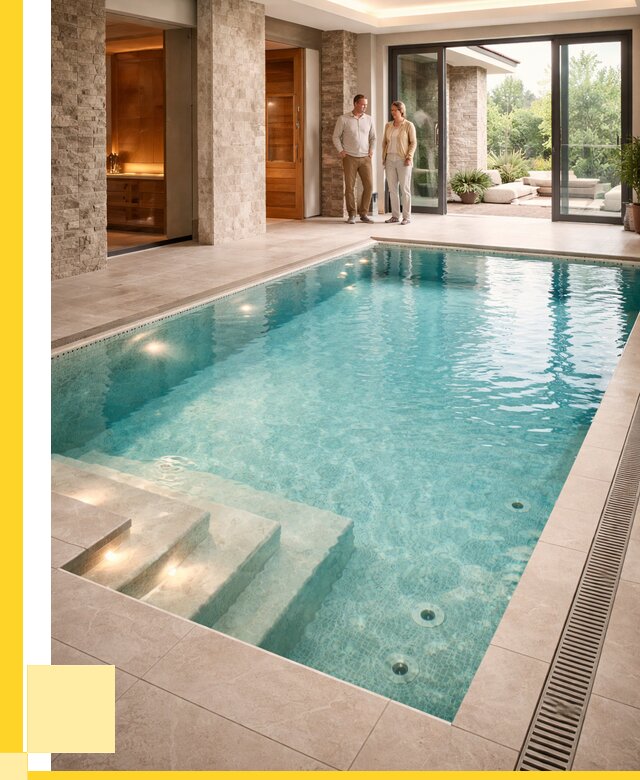 Бассейн во дворе в Аксае: проект, отделка от 1218840 р. | ЭриданАкс