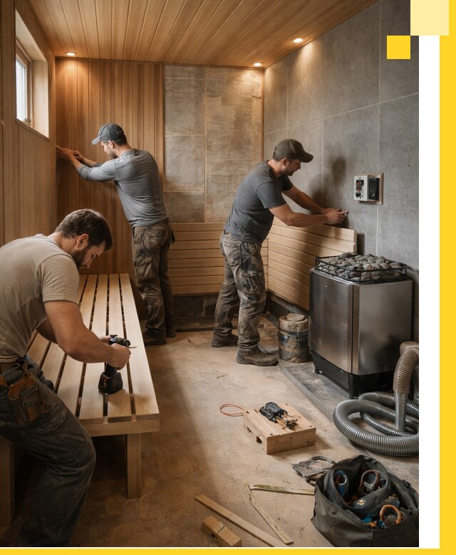 Сауны под ключ в Аксае, проектирование, строительство, отделка