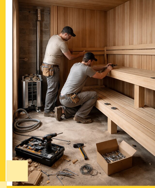 Монтаж саун под ключ в Аксае от 121884 р. | ЭриданАкс