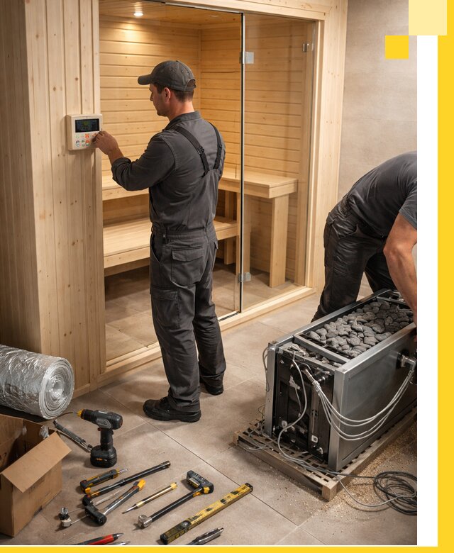 Поставка, установка и монтаж электрических саун в Аксае