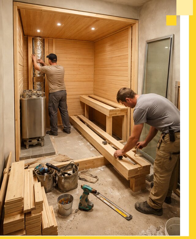 Проектирование и установка домашних саун под ключ в Аксае