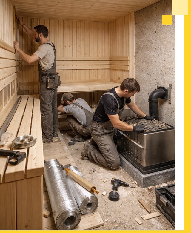 Индивидуальные сауны на заказ в Аксае под ключ, проект и монтаж