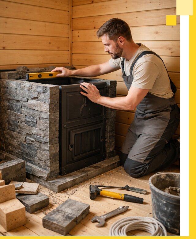 Производство и установка печей для саун под ключ в Аксае