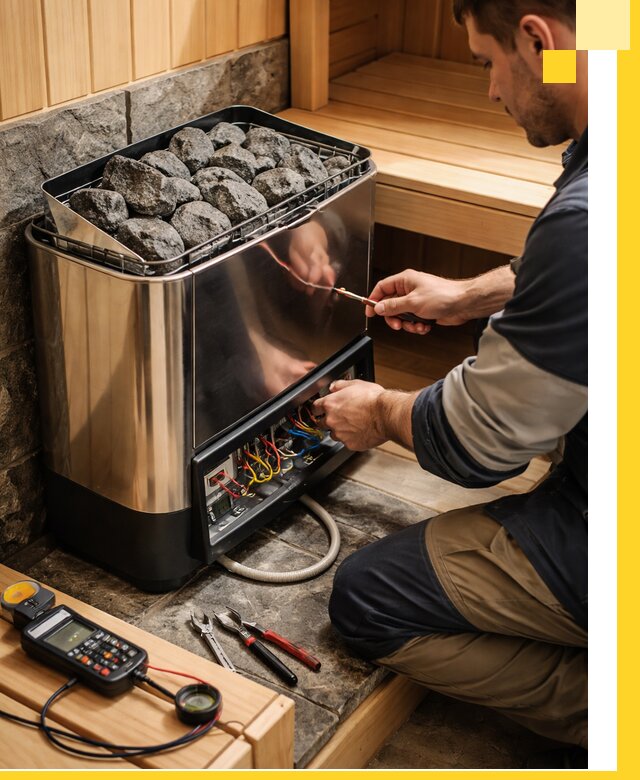 Продажа и установка электрокаменок для саун в Аксае