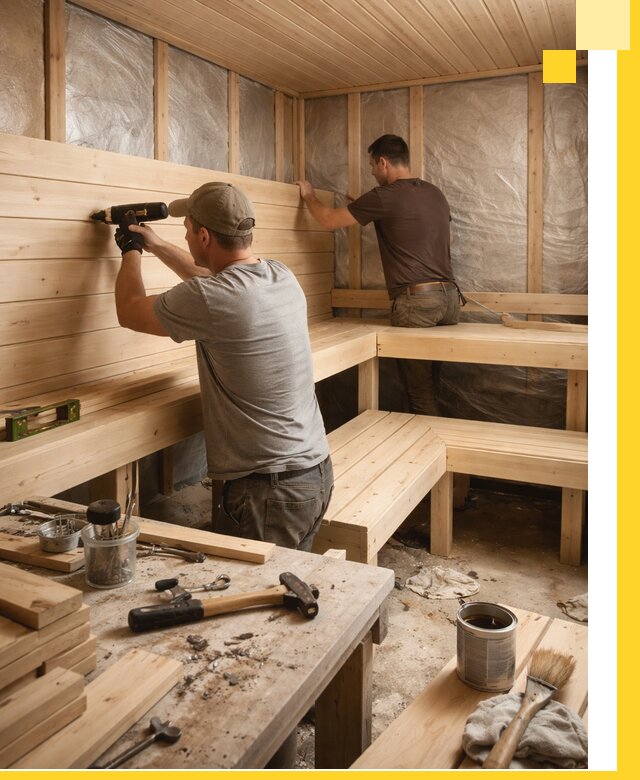 Профессиональная отделка бань и саун под ключ в Аксае