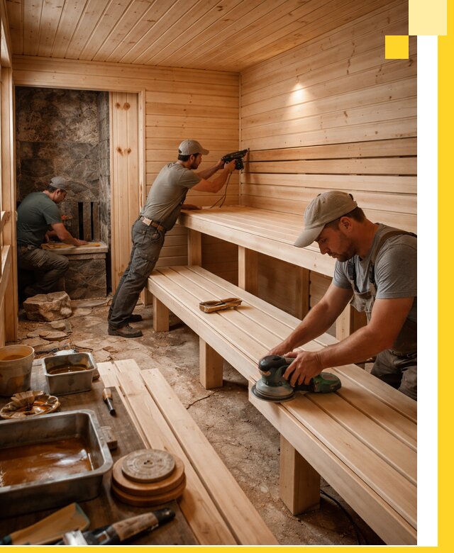 Профессиональная отделка бань в Аксае под ключ, с гарантией