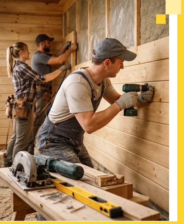 Обшивка бань под ключ в Аксае: отделка стен и потолков