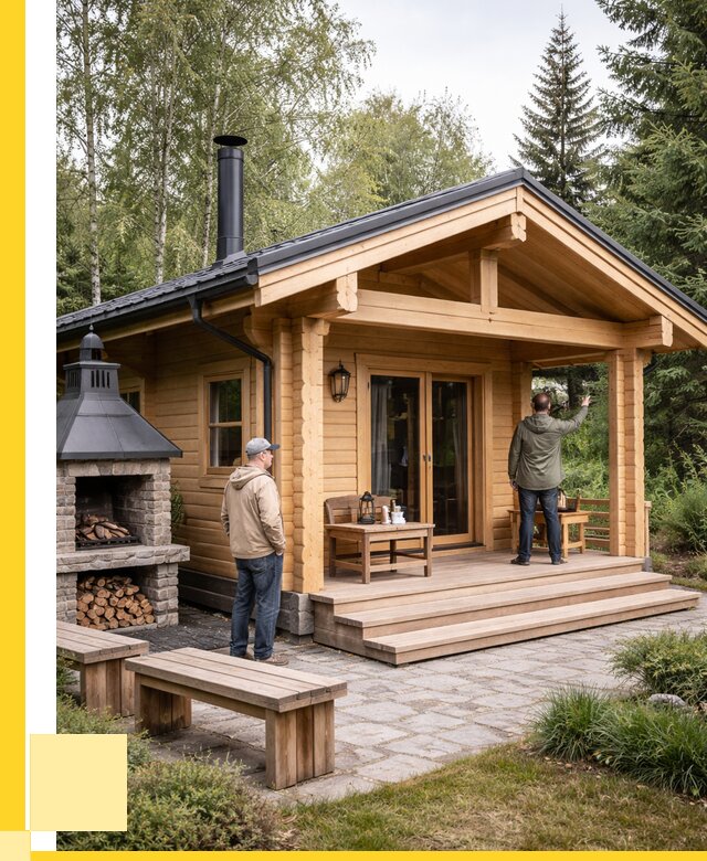 Деревянные бани под ключ в Аксае от 457065 р. | ЭриданАкс