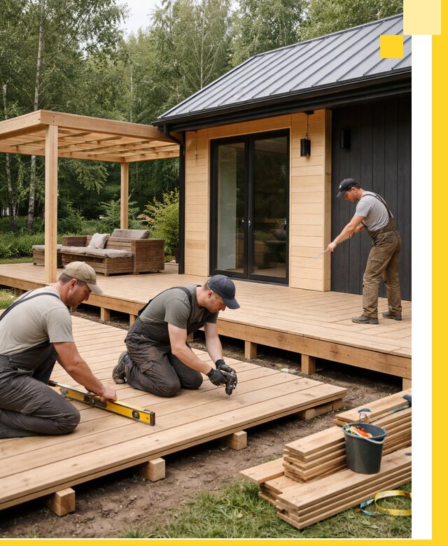 Строительство бань с террасой и бассейном под ключ в Аксае