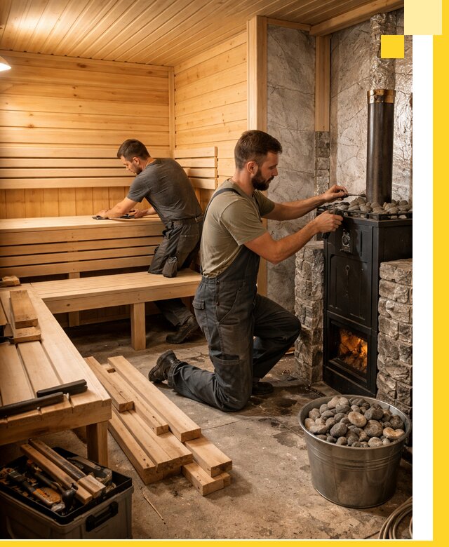 Дизайн и строительство интерьеров бань под ключ в Аксае