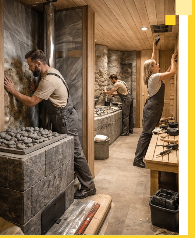 Строительство бань и SPA процедур в Аксае под ключ и отделкой