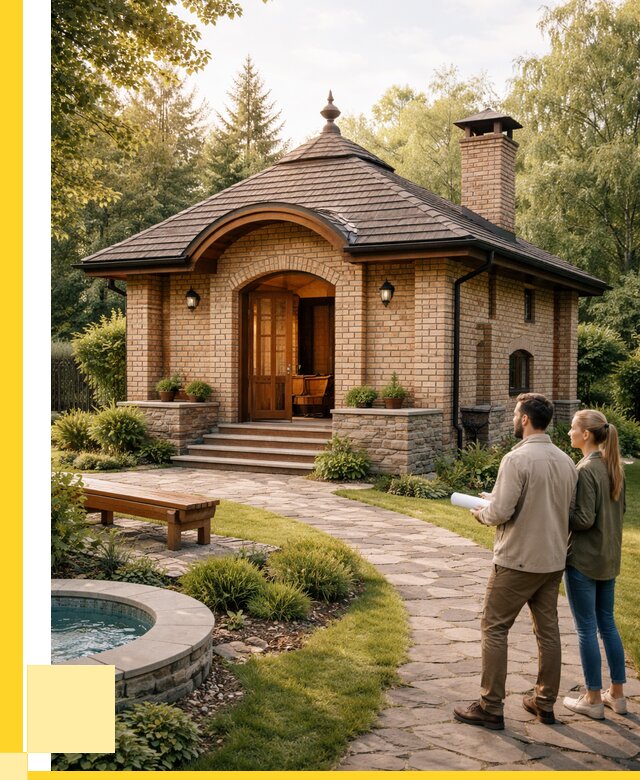 Проект кирпичной бани в Аксае от 30471 р. | ЭриданАкс