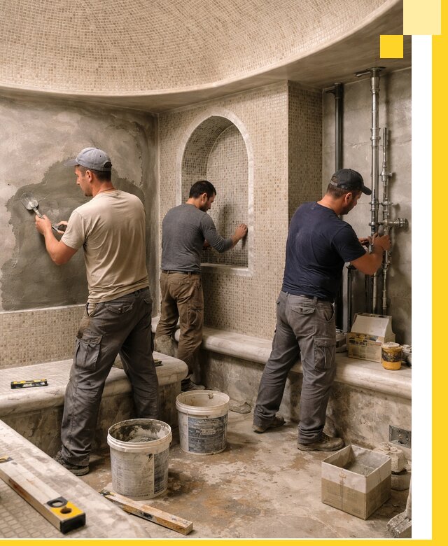 Профессиональный монтаж хамамов под ключ в Аксае с гарантией