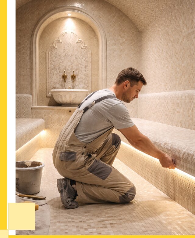 Отделка хамамов под ключ в Аксае от 5586 р. | ЭриданАкс