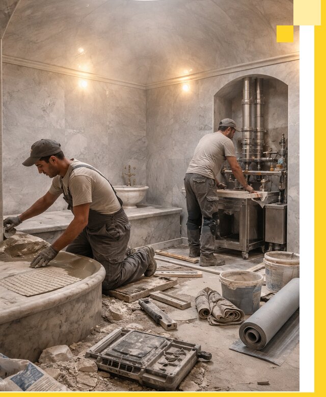 Строительство турецких бань хаммам под ключ в Аксае