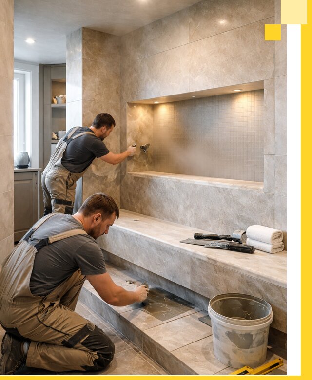 Профессиональное строительство хамама в квартире в Аксае